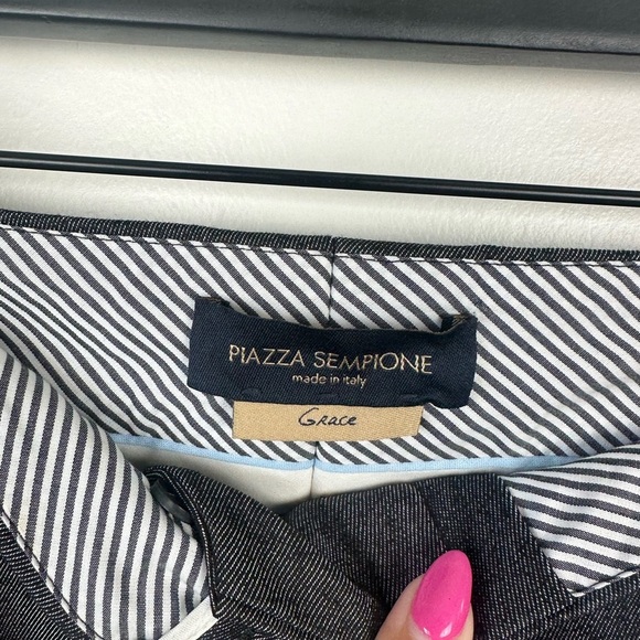 Like New Piazza Sempione Grace Grey Crop Trousers Size 42 (US 6) - Picture 3 of 5